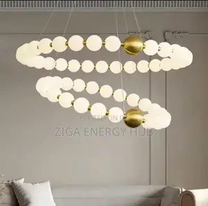 Led Double Globe Chandelier Light