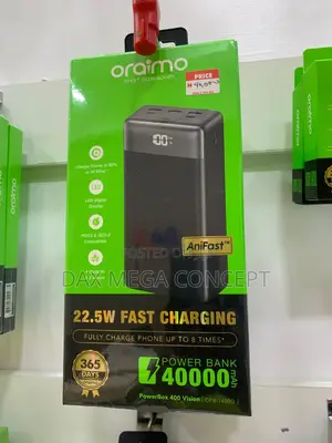 Oraimo 22.5w Fast Charging 40,000mah Power Bank,Powerbox 400