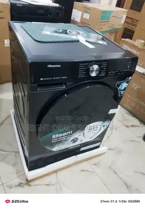 Hisense 10.5kg/7kg Washer Dryer Combo With Steam Cure – Silver/White