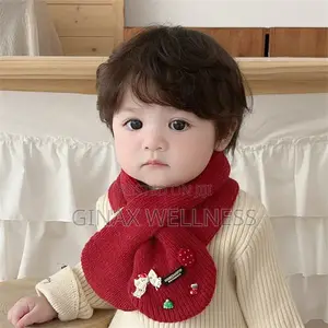 Cute Baby Knit Scarf With Cherry Decor (6 Months - 6 Years Old