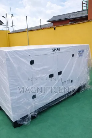 Original 80 Kva Perkins Generator Soundproof