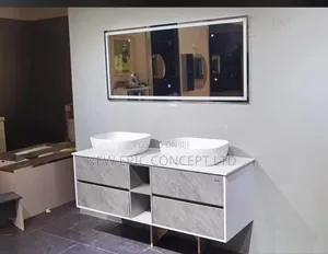 Special Double Cabinet With Top Table Wash Hand Basin