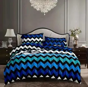 Modern Bedding Set | Bedsheet With Duvet Cover Pillowcase (6x6)S