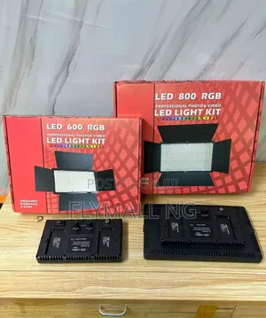 Led 600 RGB and Led 800 RGB Professional Photo Video Light Kits
