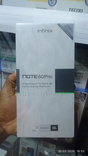 New Infinix Note 60 Pro 256 GB Blue