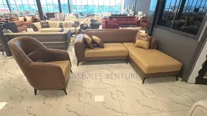 Imperial L-Shape Chair (Brown Color)