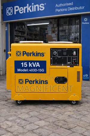 Original 15 Kva Perkins Soundproof Generator 100% Copper Coil