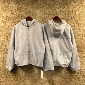 Cropped Plain Hoodie