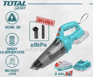 Total 20v Cordless Vacuum Cleaner With Battery And Charger