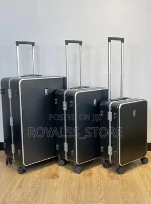 King Premium Set Hard Sided Aluminum Luggage Suitcase