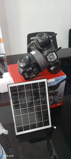 Triple Lens 4g Sim Enabled Solar CCTV Camera