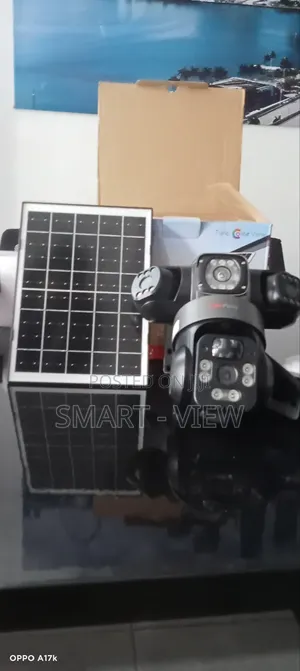 PTZ Solar CCTV Camera Triple Lenses