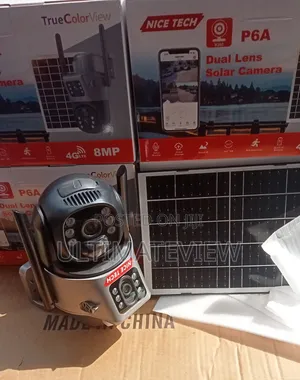PTZ Solar Powered CCTV Camera 8mp Sim