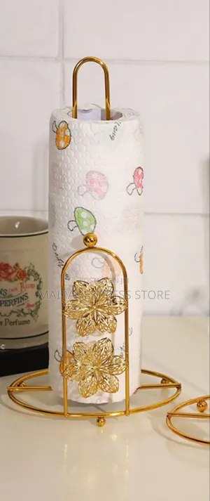 Creative Metal Gold Tissue Paper Holder / Rack HMK