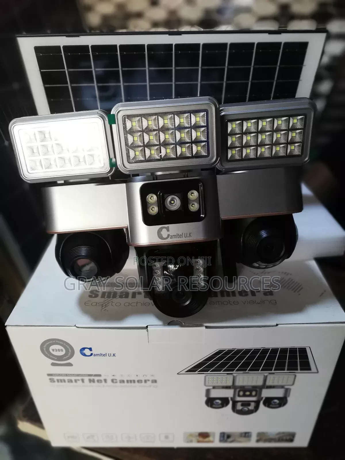 3 Lens Smart Solar Camera