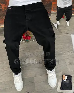 Quality Black Straight Jeans