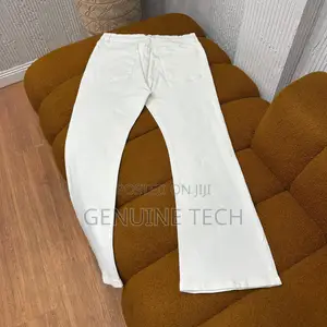 *Plain White Flare Denim Jean In Store* *Size: 30-36*