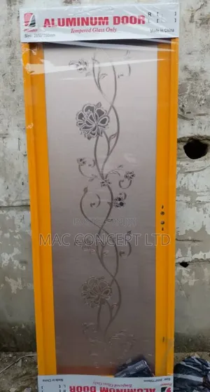 Gold Aluminum Glass Door