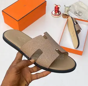 Original Hermes Leather Slippers