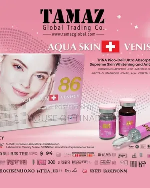 Aqua Skin Veniscy 86 Skin Whitening With Advance Glutathione Injection