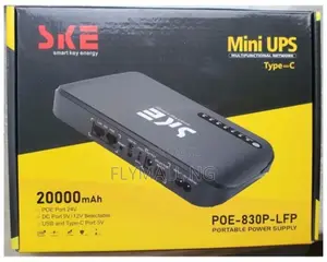 20000mah Dc Ups Router Power Bank Ske Poe-830p (Usb-C, 12v, Poe 24v)