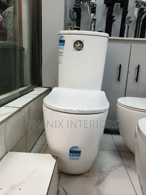 White Big Set Toilet Water Closet