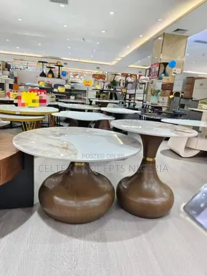 2 In1 Modern Marble Centre Table for Seating Room