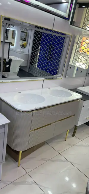 Executive Double Bowl Cabinets With Led Mirror Light With Sensor