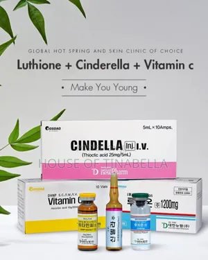 Cindella 1200mg 10 Sessions Glutathione Injection for Skin Whitening