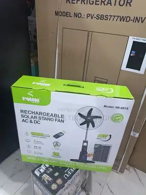 Iwin 18-Inch Solar Fan: Your Night-Time Companion