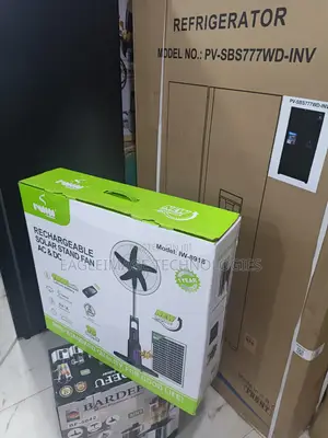 Iwin 18" Solar Fan – Long Lasting Battery Life