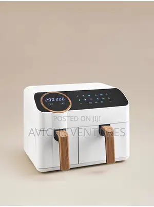 George Home Matt Scandi Dual Drawer Air Fryer - 9.5l - 2400w - White
