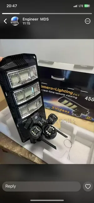 Solar Light With CCTV Camera