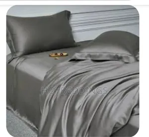 Grey Silk Duvet Set