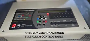 Ctec Fire Alarm Conventional 2 Zones Control Panel