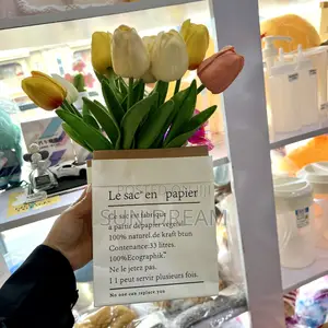Flower Vase Tulips Vase Gift Bag