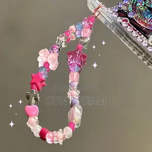 Y2k Phone Chain Pin Beads Bag Accessories
