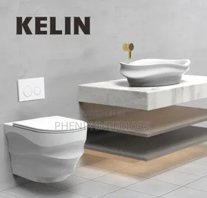 Luxury Wall Hung Wave Design Water Closet