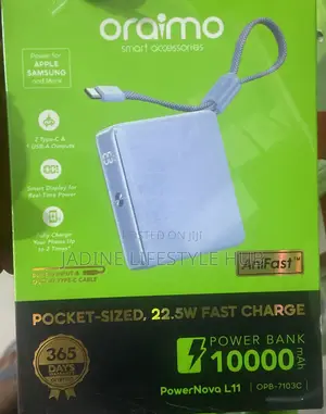 Pocket Sized 22.5w Fast Charge 10000mah Power Bank