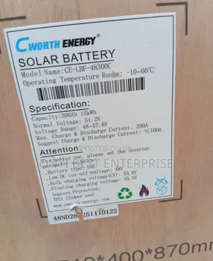 Cworth Lithium Ion Battery 15kwh48v Lbf 300c