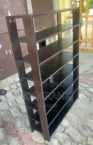8 Layers Black Shoe Rack