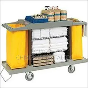 Heavy-duty Housekeeping Trolley – Commercial Grade