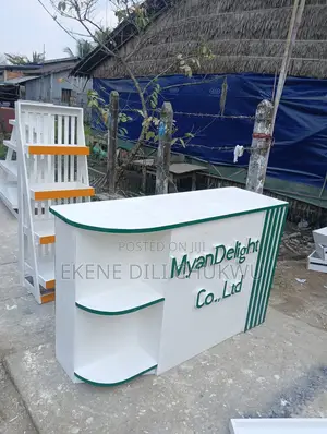 1. Modern Corporate Reception Front Desk