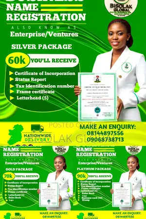 Business Name Gold Silver and Platinum Package
