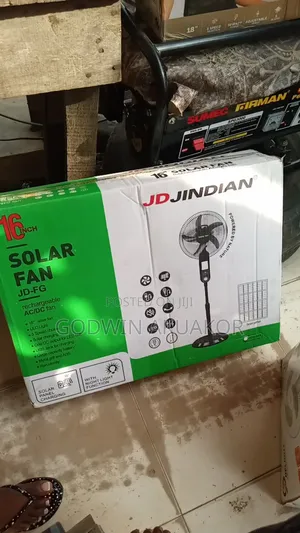 Rechargeable Solar Standing Fan
