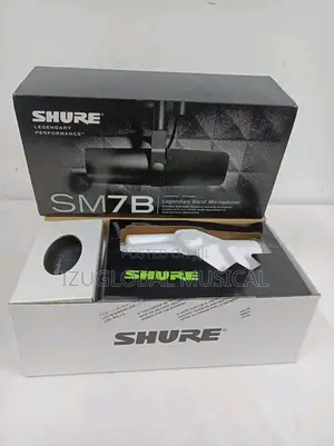 Shure Sm7b Vocal Dynamic Microphone for Studio Recording, Podcast