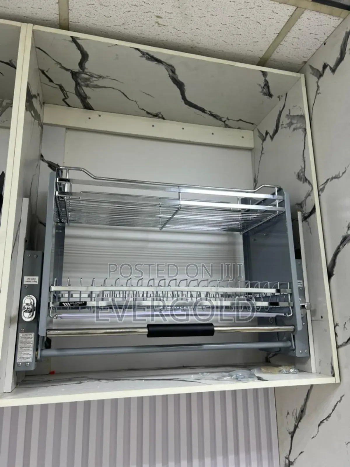 80cm Pull Down Plate Rack Available