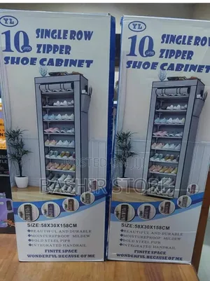 Yl 10-Layer Single Row Zipper Shoe Cabinet.
