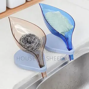 Punch Free -Draining, Leaf-Shaped Soap Dish