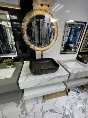 Marble Cabinet With Mirror Light